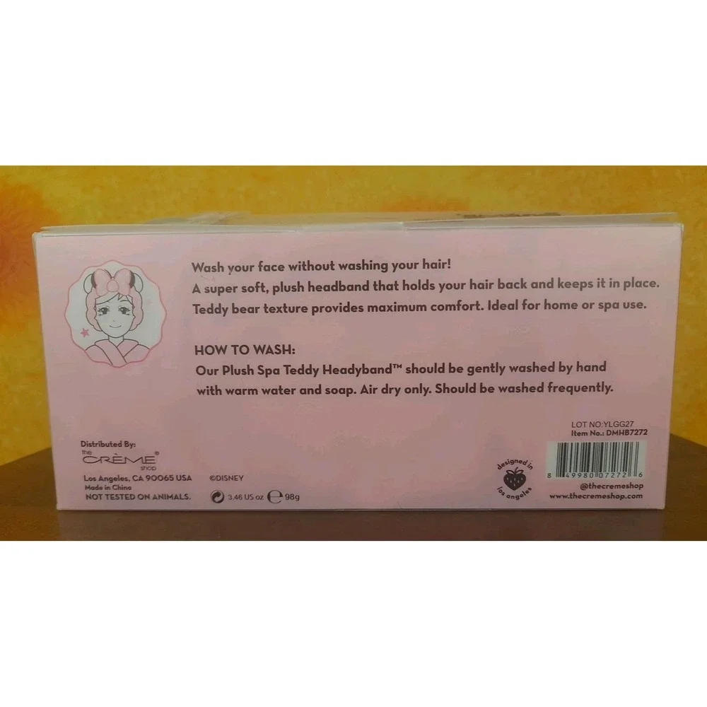 Creme Shop‎ Disney Minnie Mouse 3D Headyband Teddy Spa Pink Bow LIMITED EDITION
